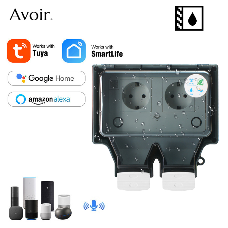 Outdoor Power Hub - Avoir Tuya Soket Listrik Dinding Ip66