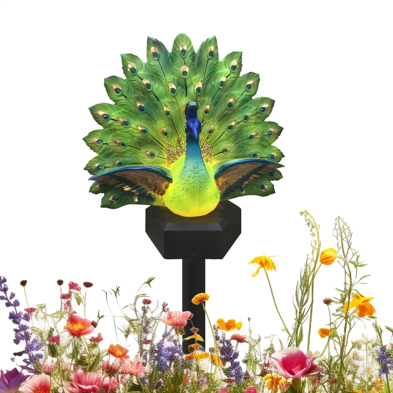 Outdoor Yard Power Stake - Dekorasi Burung Bertenaga Surya, Dekorasi Tahan