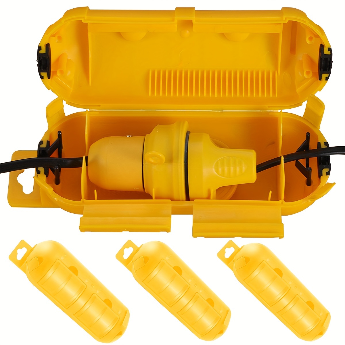 Outdoor Power Extension - Penutup Kabel Ekstensi Warna Kuning dengan
