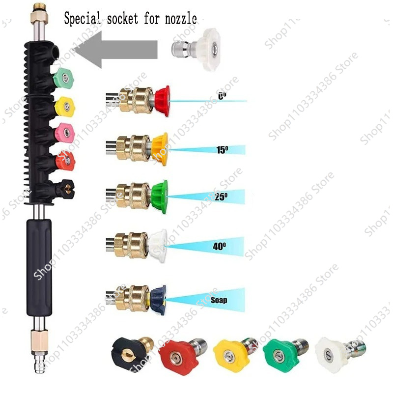 Power Washer Gun Replacement - Tongkat Ekstensi Mesin Cuci Tekanan, Alat