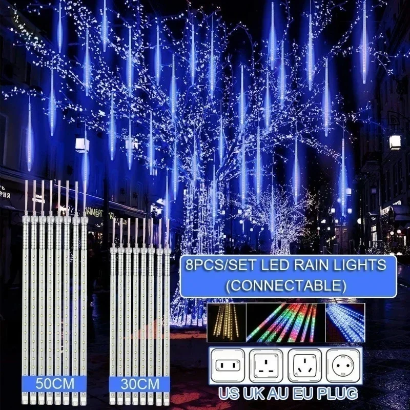 Outdoor Power Hub - Lampu setrip LED 8 tabung hujan