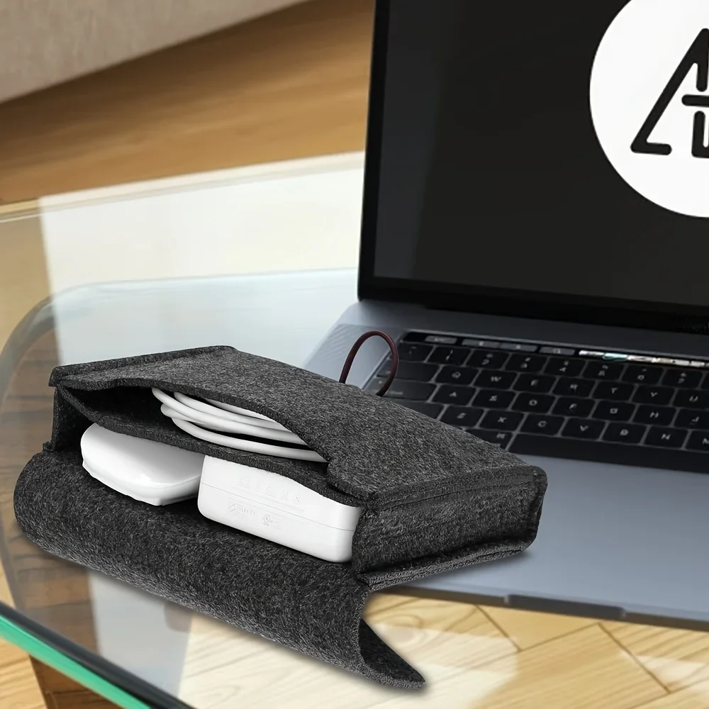 Outdoor Usb Power Adapter - Kotak Organizer Kabel Felt Portabel untuk