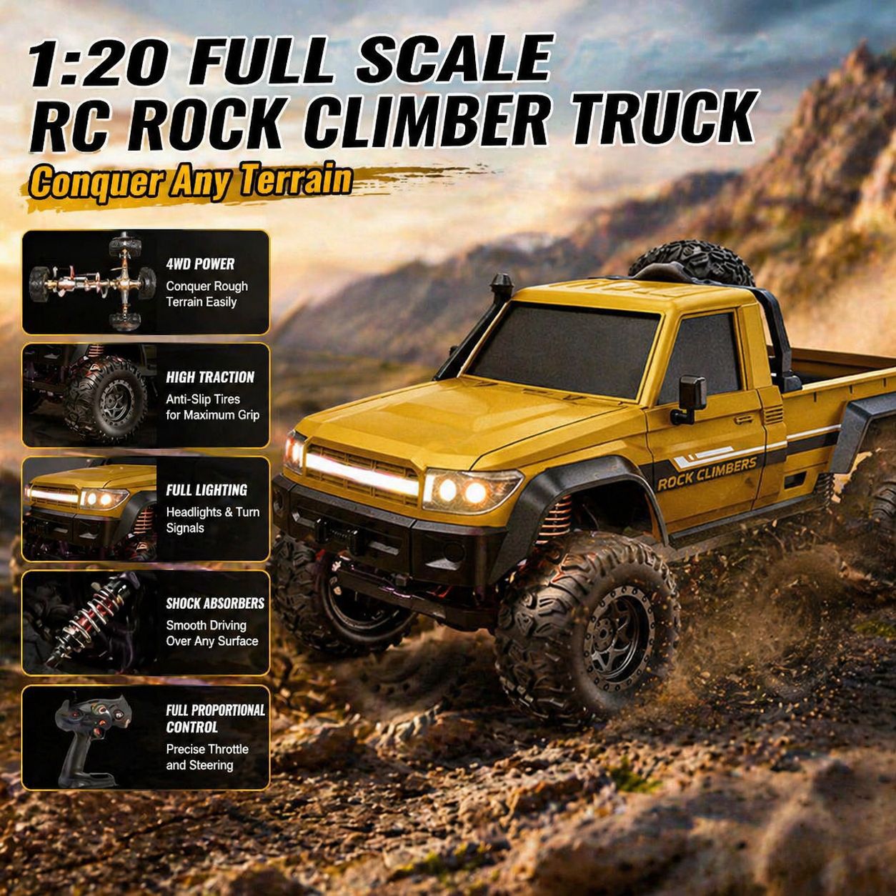 Truk Pikap RC Crawler 4X4 Skal - Outdoor Power Meter Bike ulasan dan harga