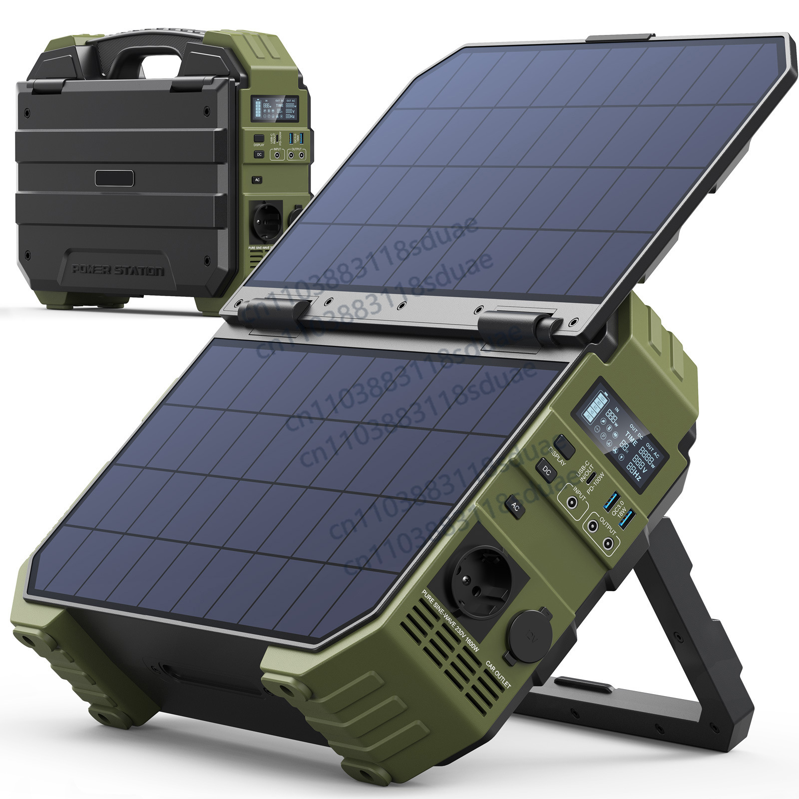 Stasiun Daya Portabel 1600W de - Outdoor Power Pack ulasan dan harga