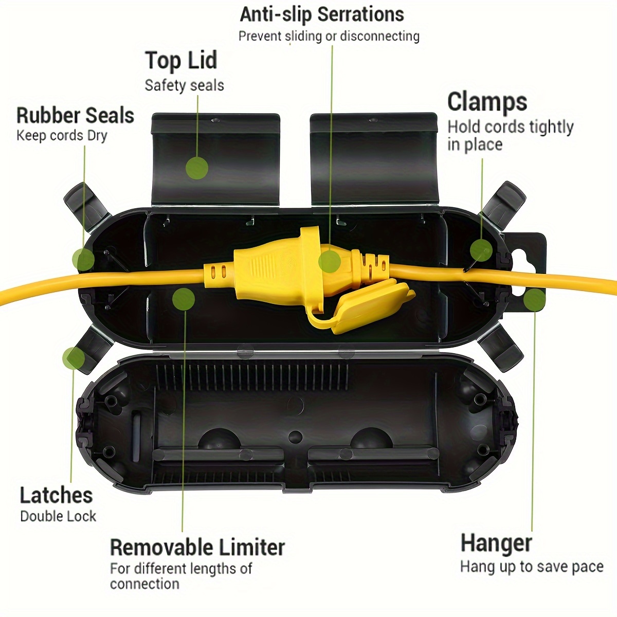 Tutup keamanan pelindung konek - Outdoor Power Extension ulasan dan harga