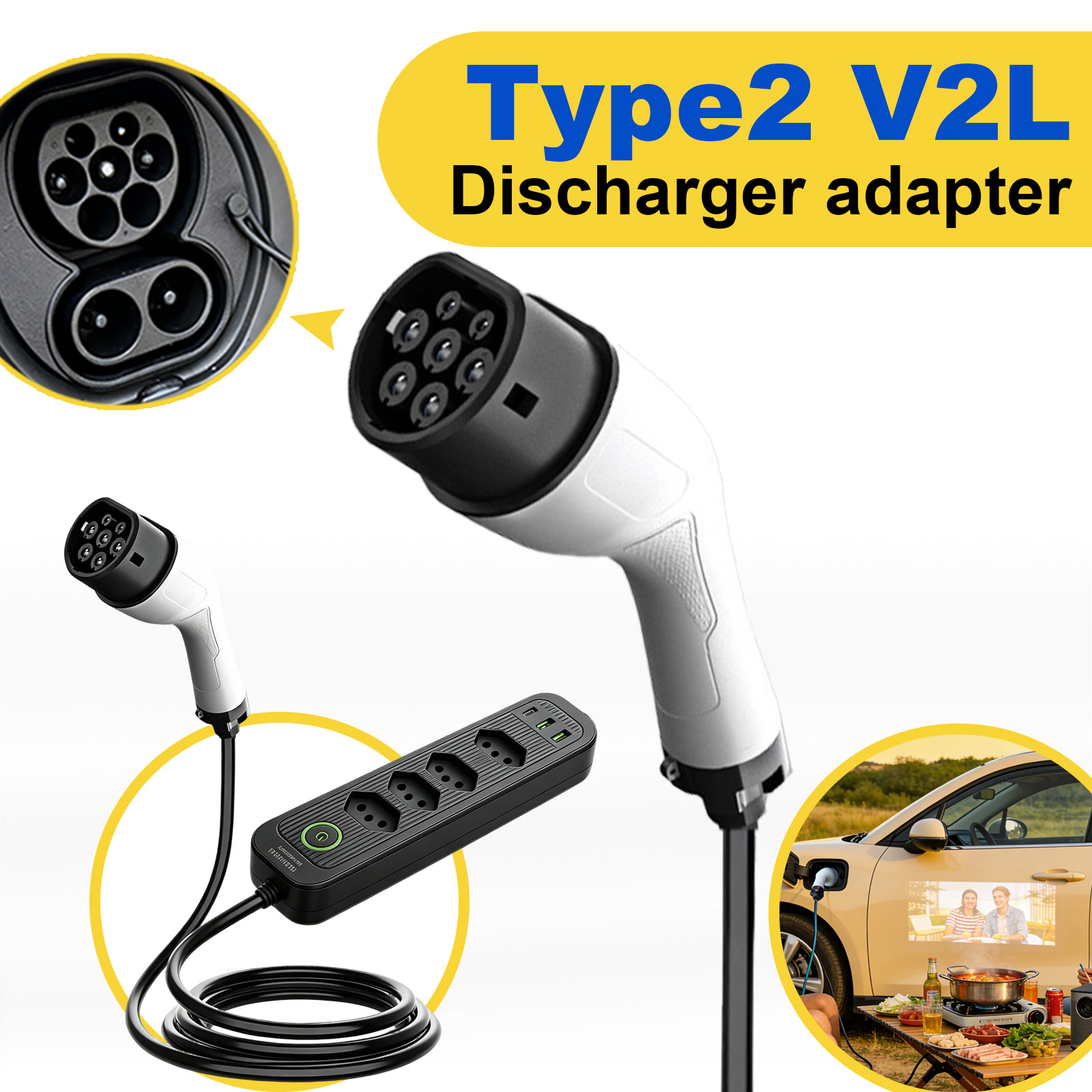 Adaptor Pengisian Daya Tipe 2  - Outdoor Power Hub ulasan dan harga