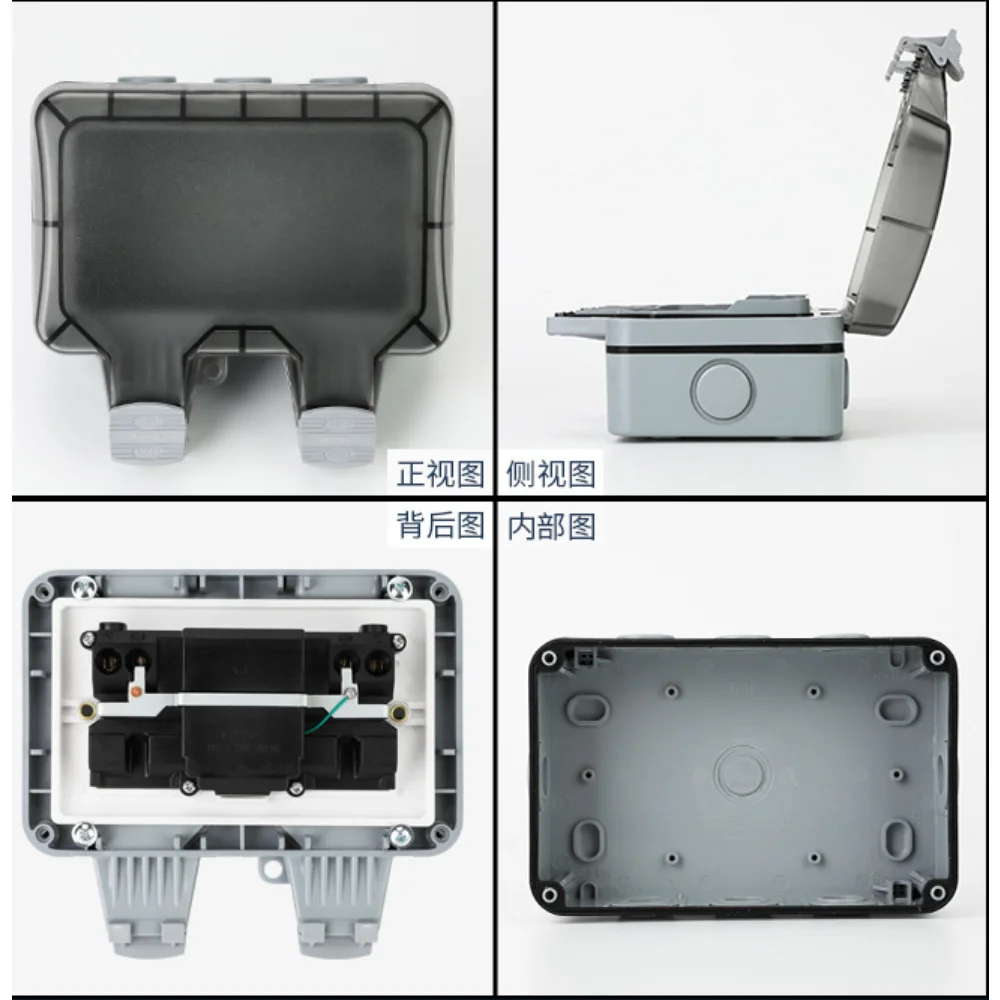 EU KR Soket Tahan Air Dinding  - Outdoor Power Hub ulasan dan harga