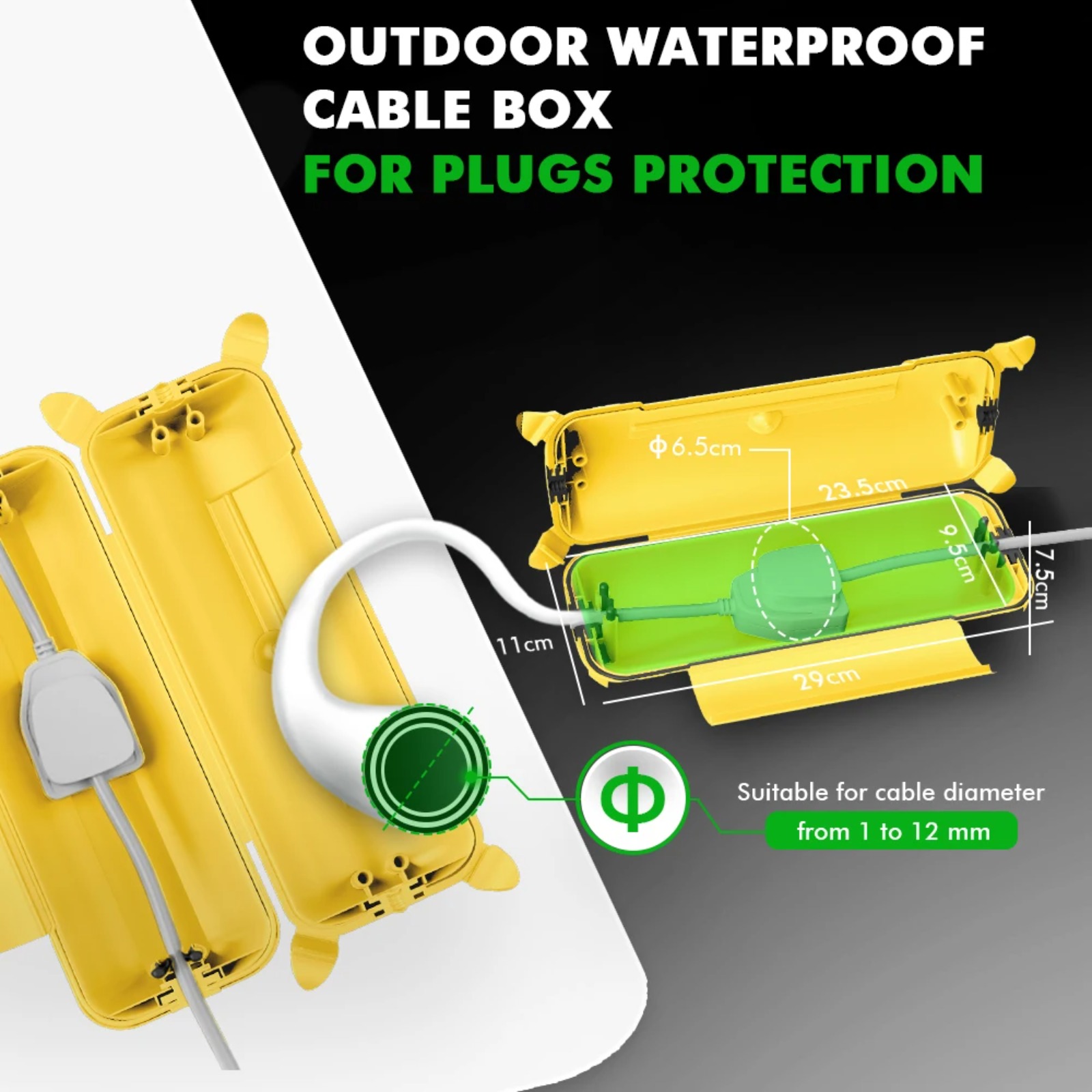 Penutup Kabel Ekstensi Luar Ru - Outdoor Power Extension ulasan dan harga