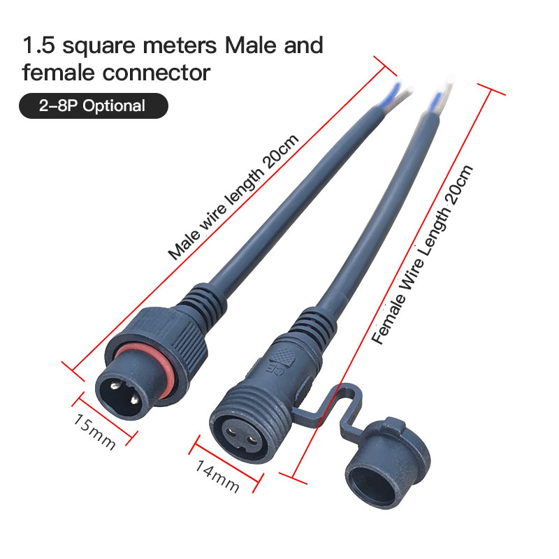 Konektor kabel LED tahan air l - Outdoor Power Extension ulasan dan harga