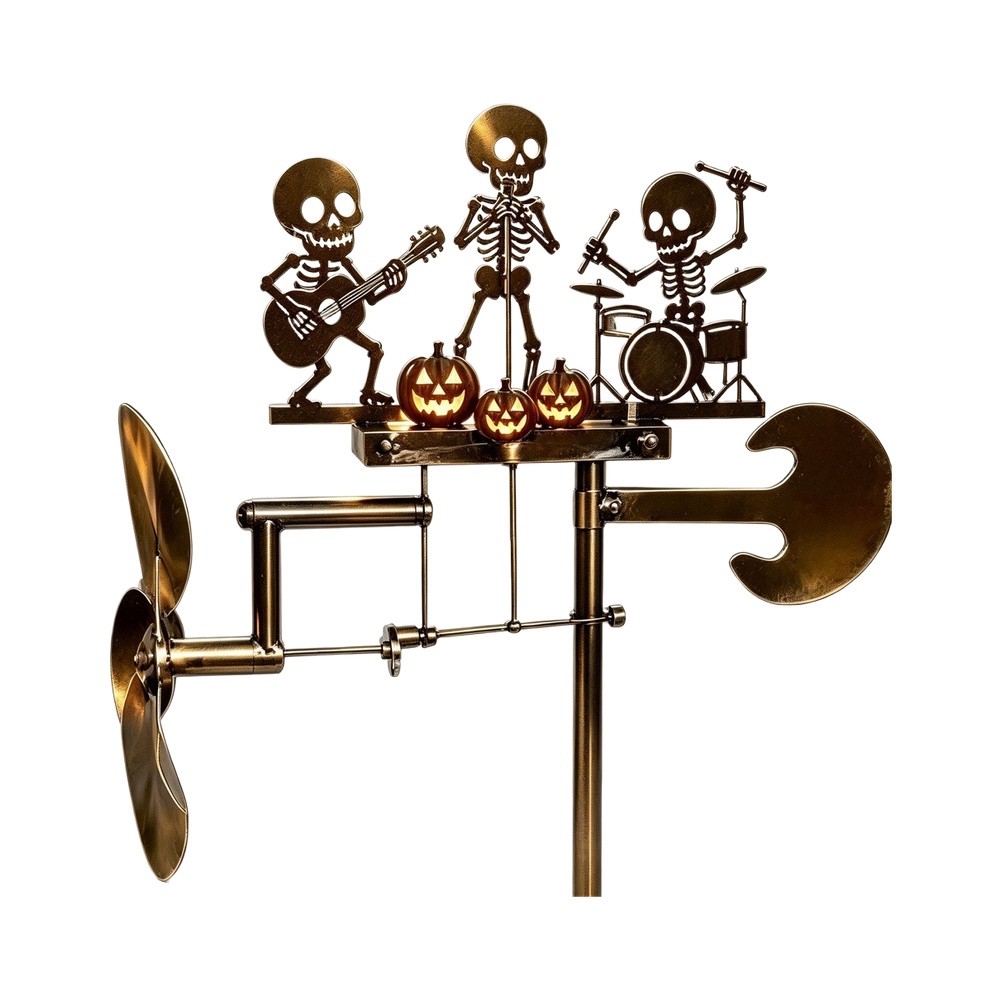1 Buah Patung Drummer Tengkora - Outdoor Yard Power Stake ulasan dan harga