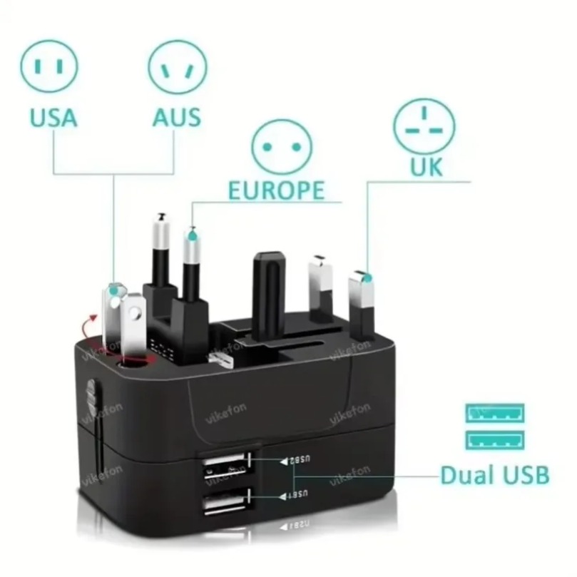 Adaptor Daya Perjalanan Univer - Outdoor Usb Power Adapter ulasan dan harga