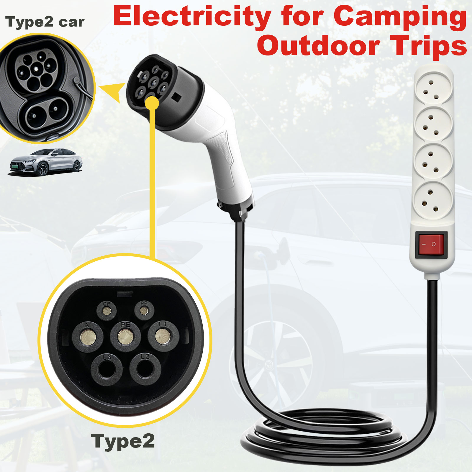 Adaptor Pengisian Daya Tipe 2  - Outdoor Power Hub ulasan dan harga