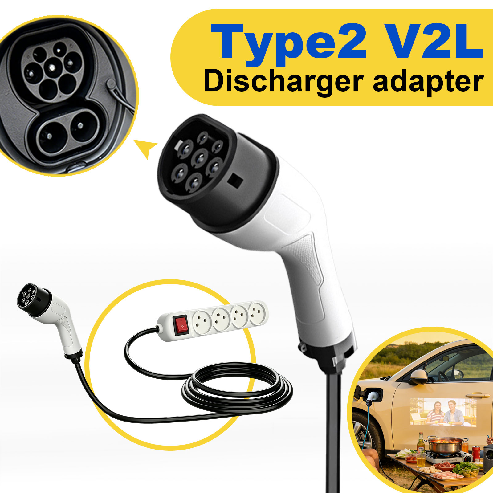 Adaptor Pengisian Daya Tipe 2  - Outdoor Power Hub ulasan dan harga