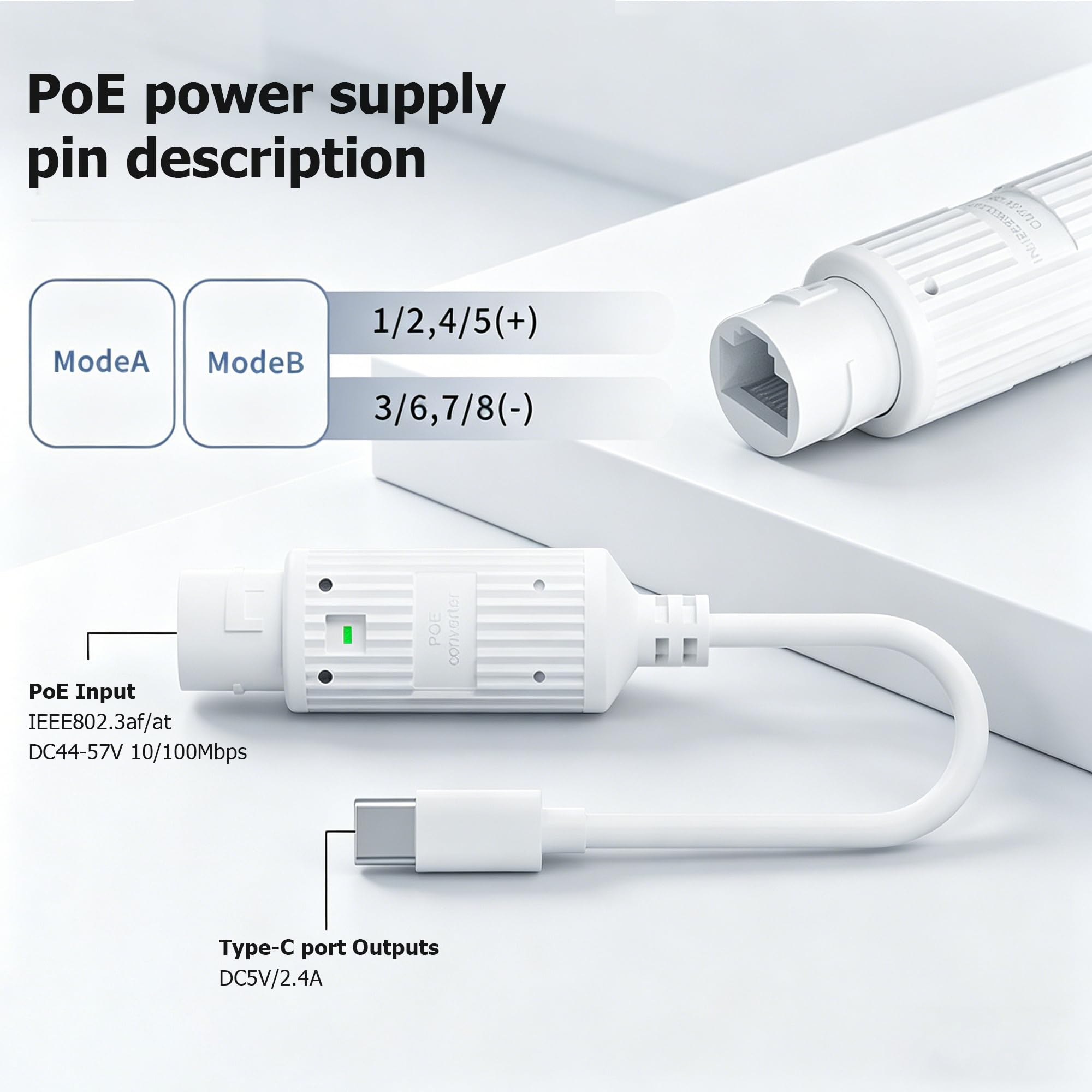 Konverter Daya POE ke USB-C Ta - Outdoor Usb Power Adapter ulasan dan harga