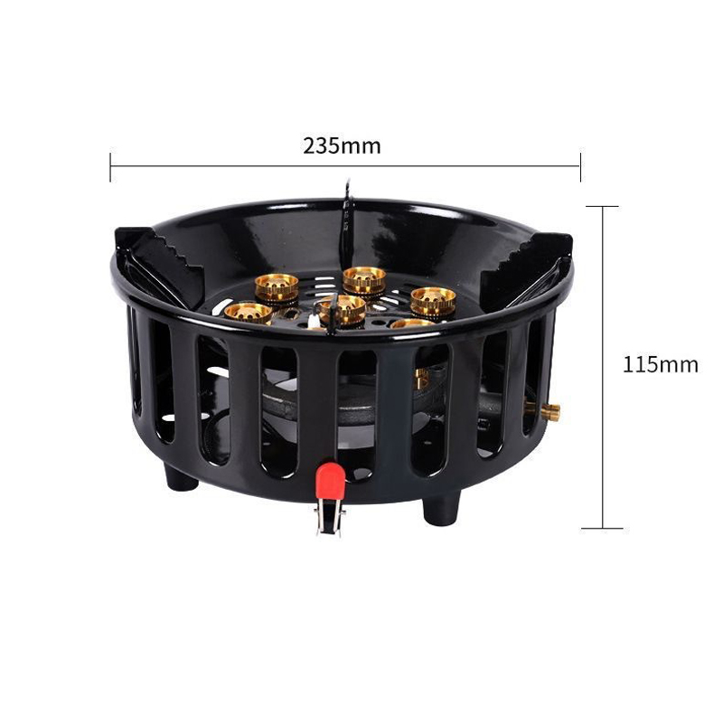 Kompor Camping 21000W 7-Tungku - Outdoor Power 'Hose' ulasan dan harga