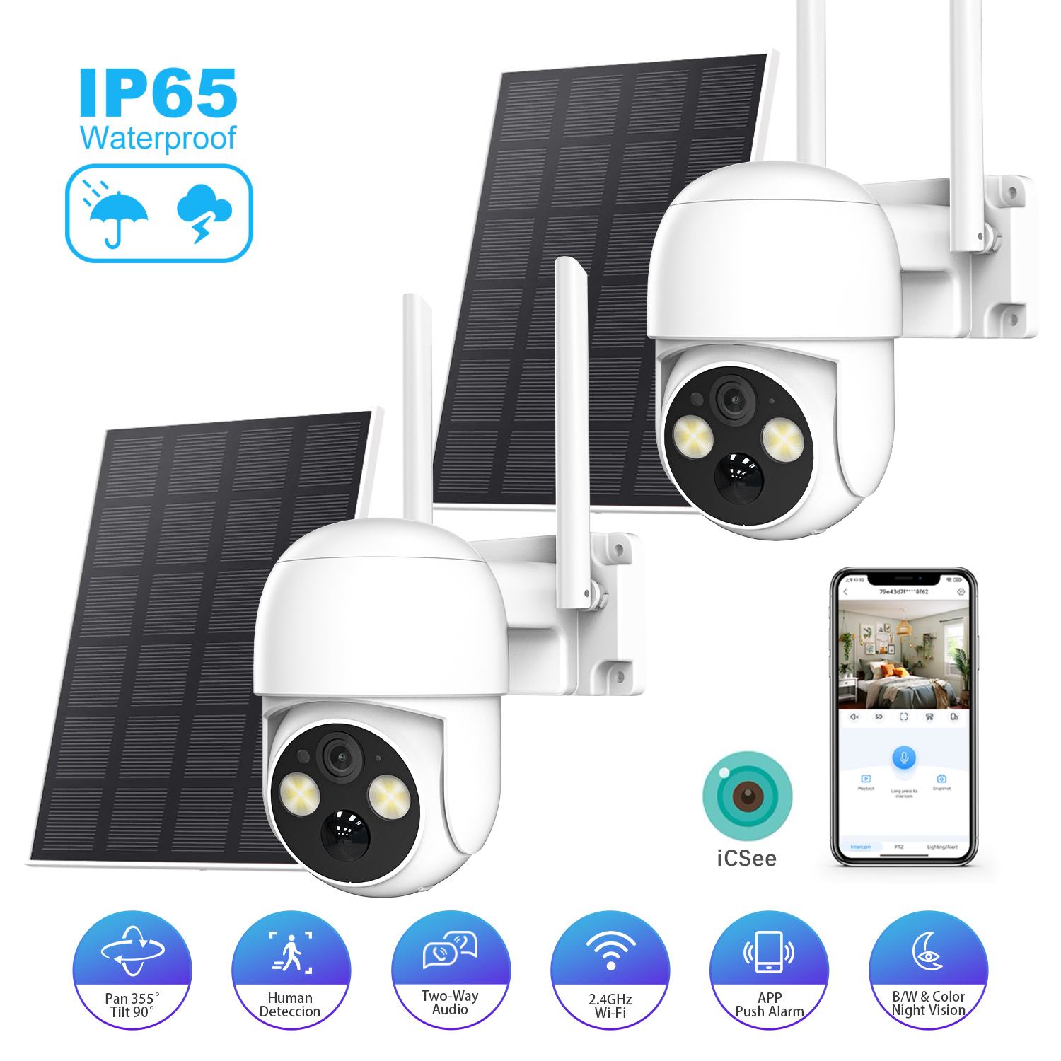 XVIM 2-Pack 5MP Kamera Keamana - Outdoor Power Pack ulasan dan harga