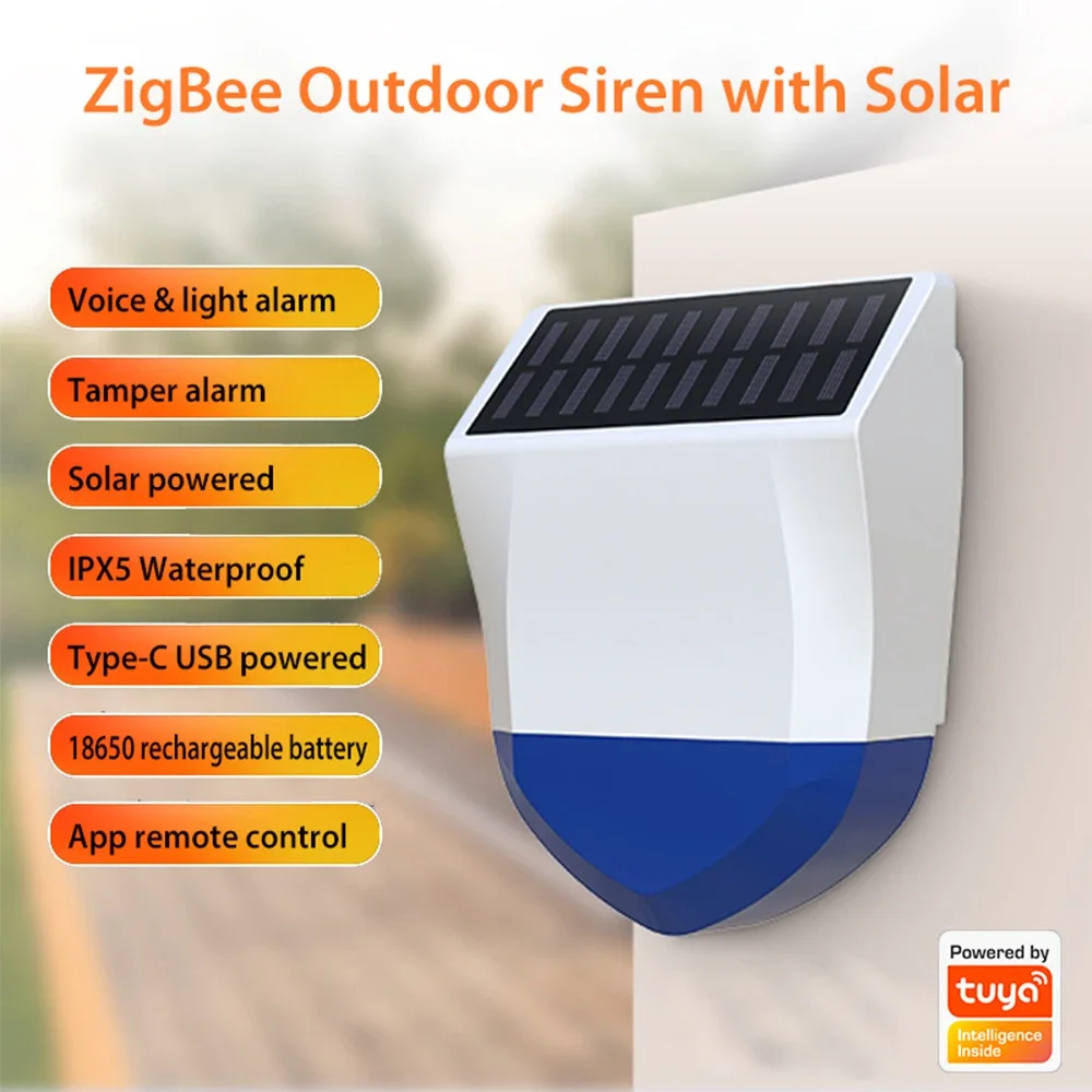 Tuya Smart Zigbee/Wifi Sirene  - Outdoor Usb Power Outlet ulasan dan harga